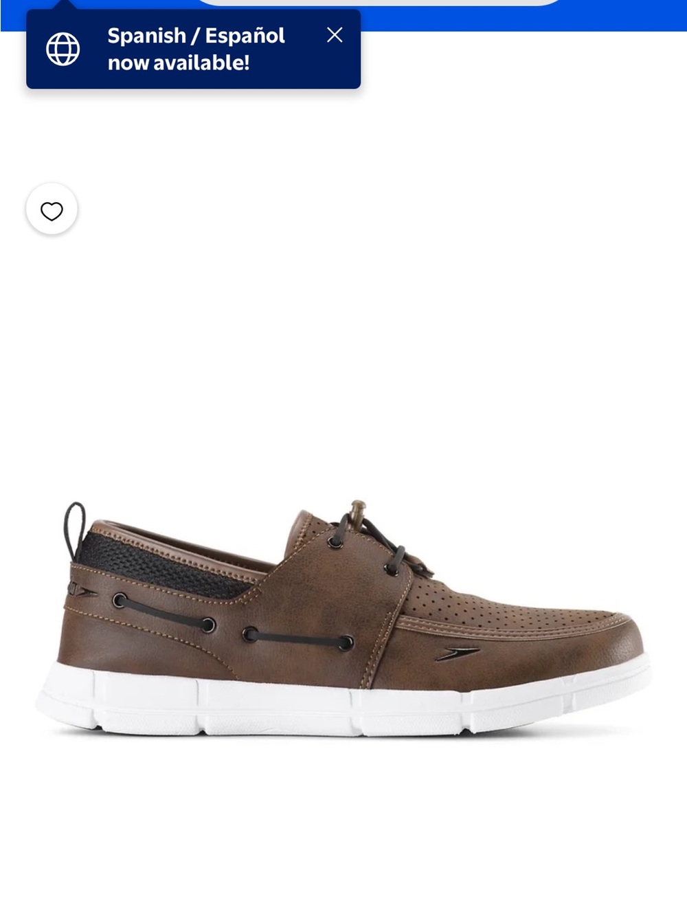 Speedo Men's Perforated Dark Brown Slip-On Loafers